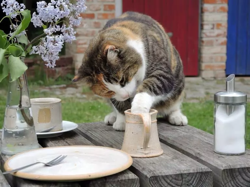 В мультфильмах, таких как "Коты-аристократы", милые кошечки всегда лакают молоко из причудливого блюдца. Ваша кошка наверняка пару раз выпрашивала остатки молока из вашей чашки...
