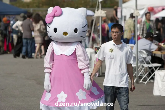 По-японски кошка - "нэко". Самая простая ассоциация - кошка Манеки Нэко, приносящая удачу, с поднятой лапой, или всемирно известная Hello Kitty.-3