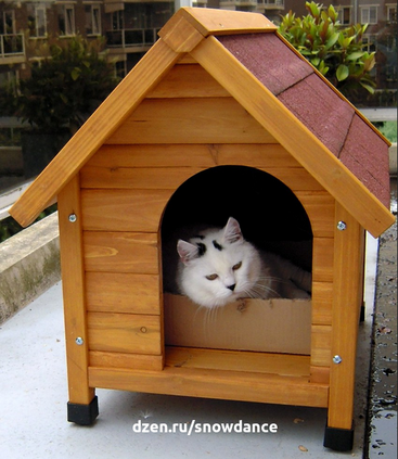 В этой статье мы собрали для вас фоточки интересных и удобных уличных домиков для кошек, от всепогодных, до утепленных зимних.-16